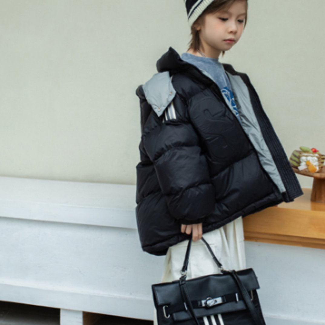 垚垚  中大童2024百搭服饰 2600加厚宽松连帽羽绒服