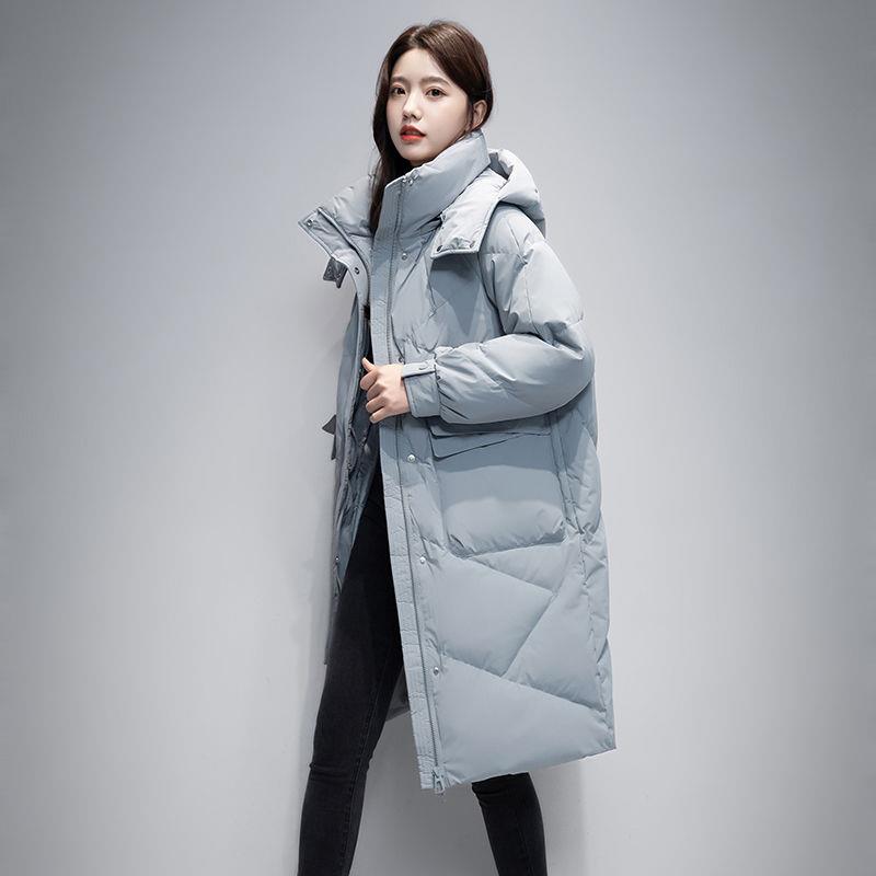 波司登2023新款冬季羽绒服女中长款过膝韩版时尚加厚宽松潮流中年