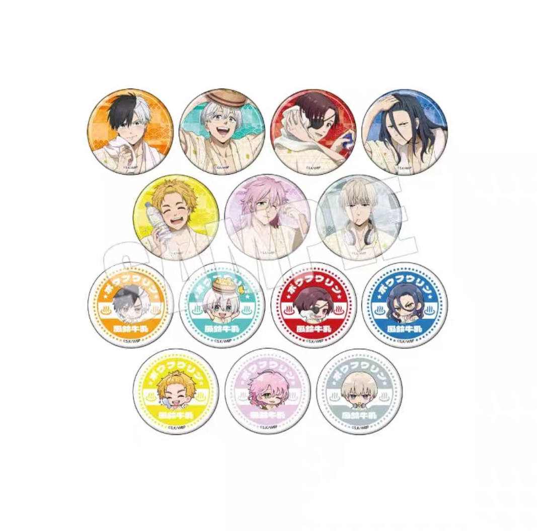 【特惠】防风铃 极乐汤玩水吧唧徽章拍立得 盲抽