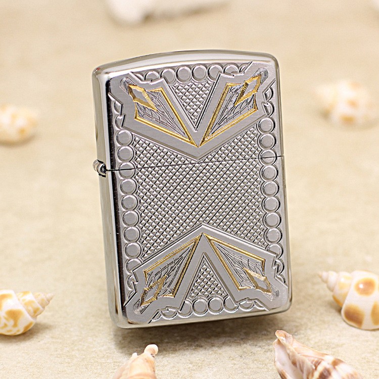 ZIPPO之宝防风打火机正品 美版拉丝盔甲铠甲28808收藏神兽盔甲机