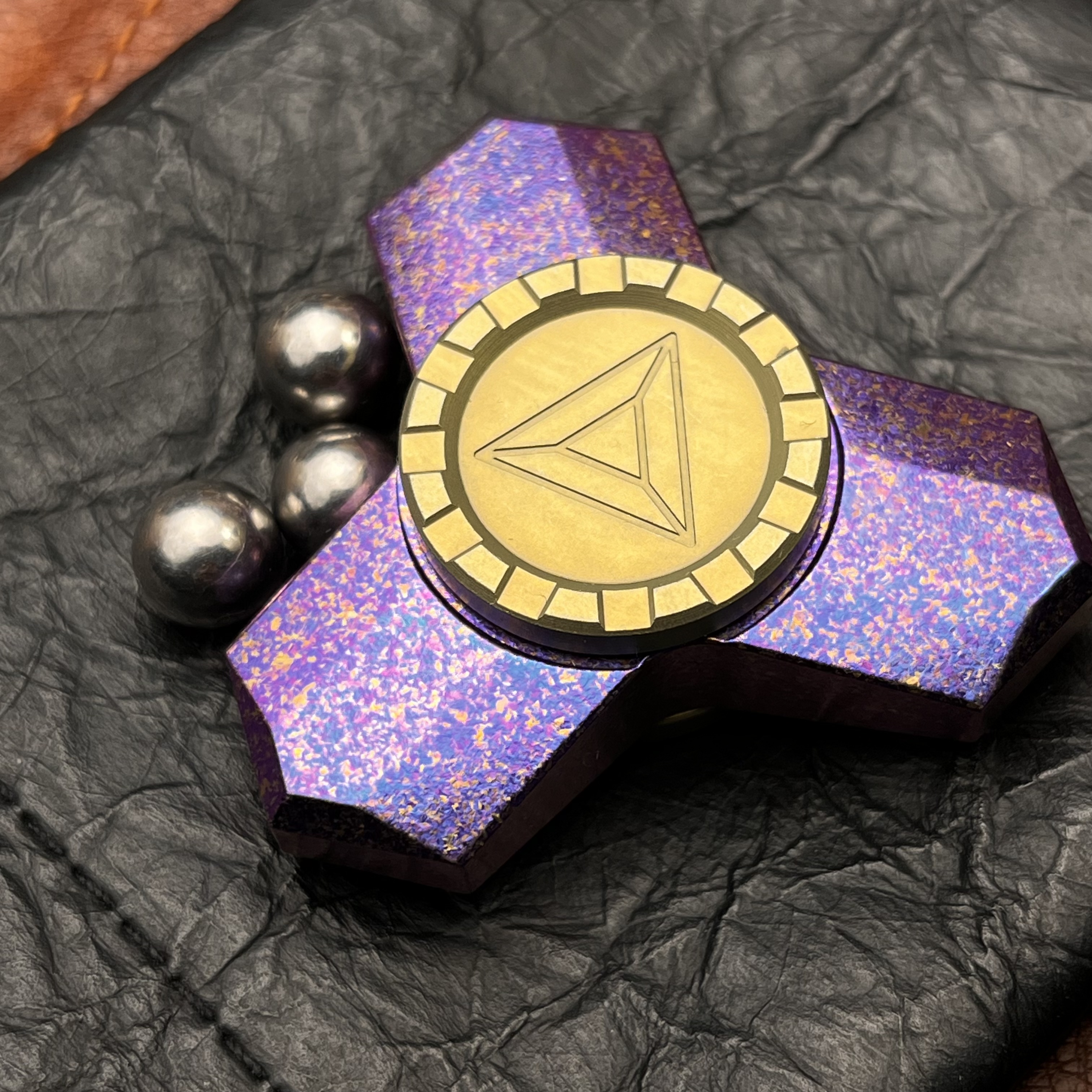 【炫影】Haloo player手感三页稳定指尖旋转可DIY棘轮陀螺EDC玩具