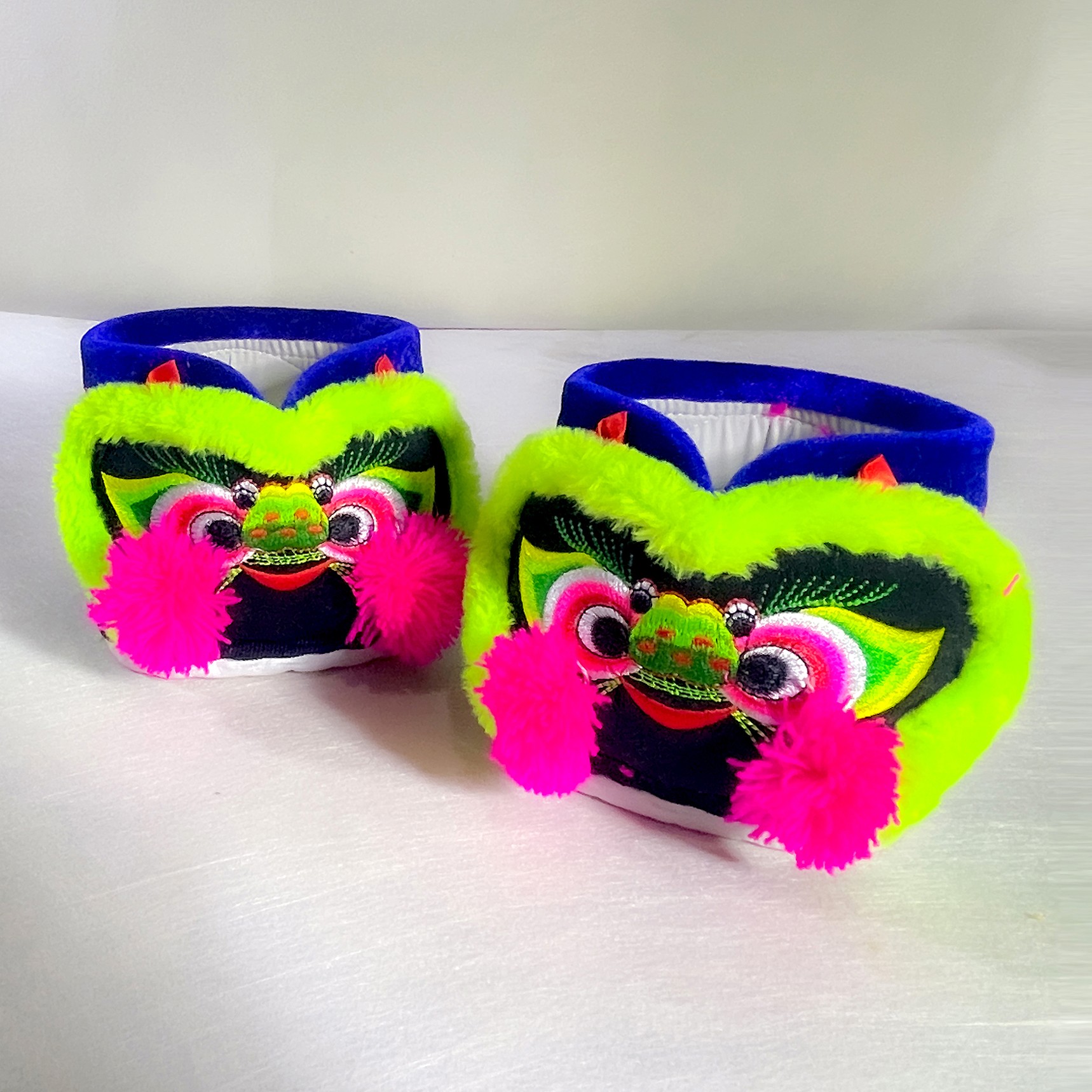 卢氏虎头婴幼儿鞋纯手工民族风金蟾刺绣儿童布鞋传统宝宝冬季