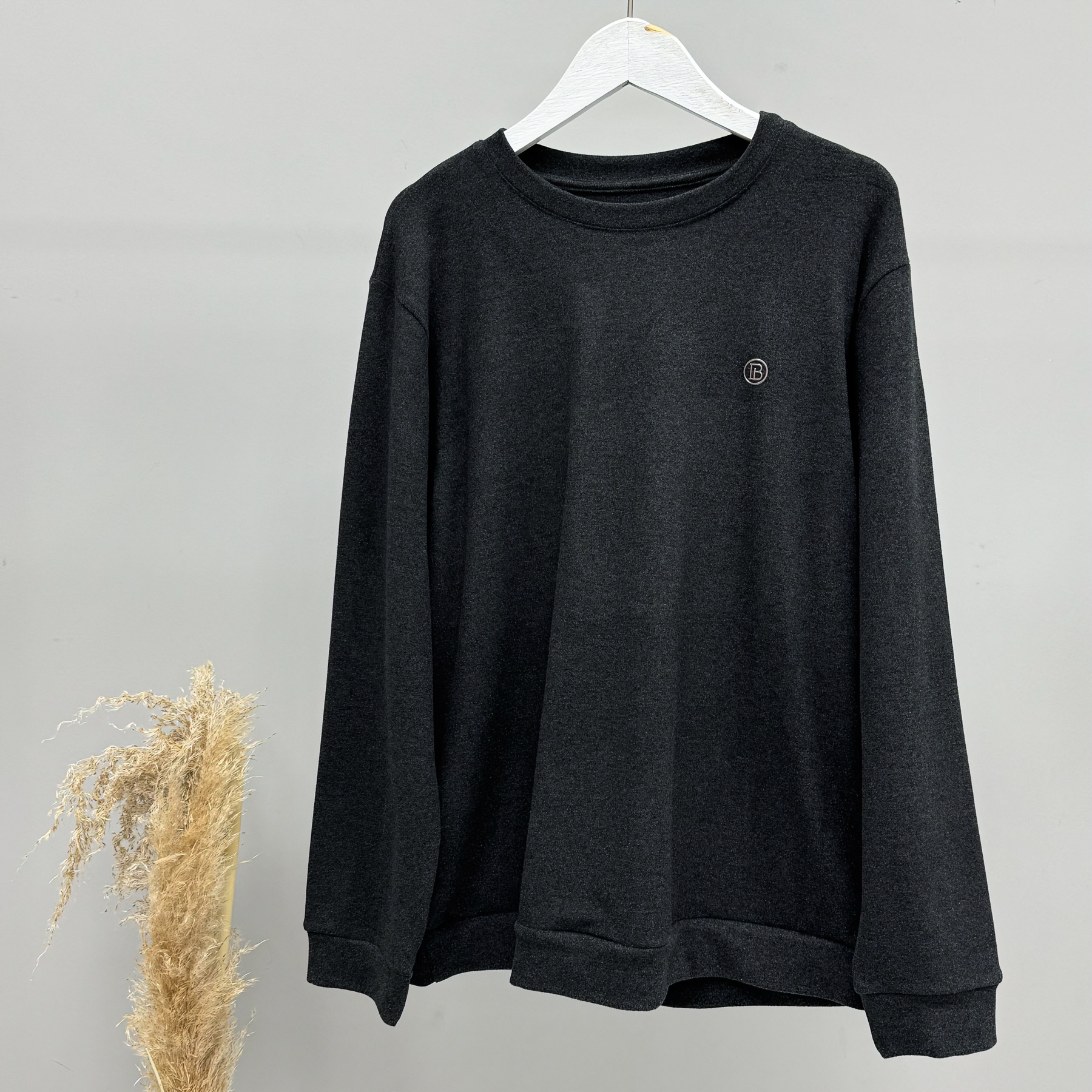 【180斤内专属】男士双面澳绒圆领长袖打底宽松休闲保暖上衣