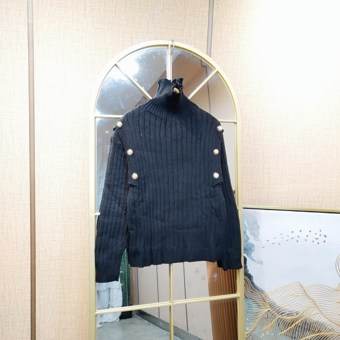 AE163孕妇黑色毛衣90-130