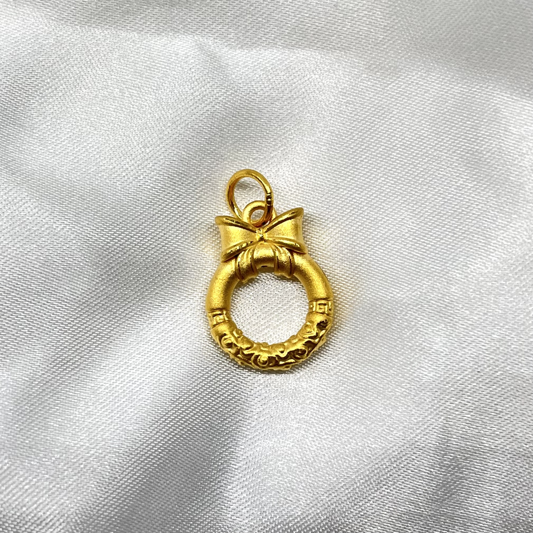 足金饰品/公主结平安扣/1.62/A90719-1.62(克重多退少补)