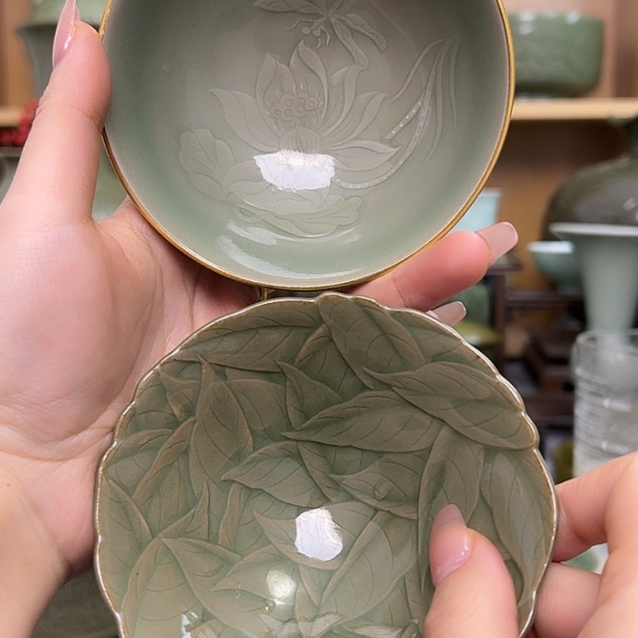 【闪购商品】瓷杯大业斗笠➕蜻蜓主人杯