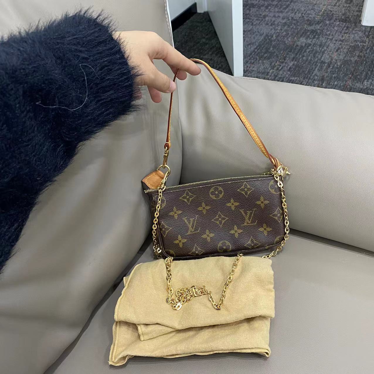 95新 LouisVuitton/路易威登 大有/LV 麻将单肩包/HZ0138