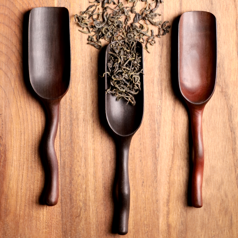 手工制作小茶则 乌木小茶匙 茶空间配件小茶铲