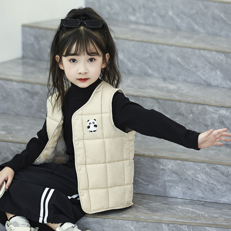 2025秋冬儿童棉马甲内外穿男女童加绒加厚新款背心中大童百搭保暖