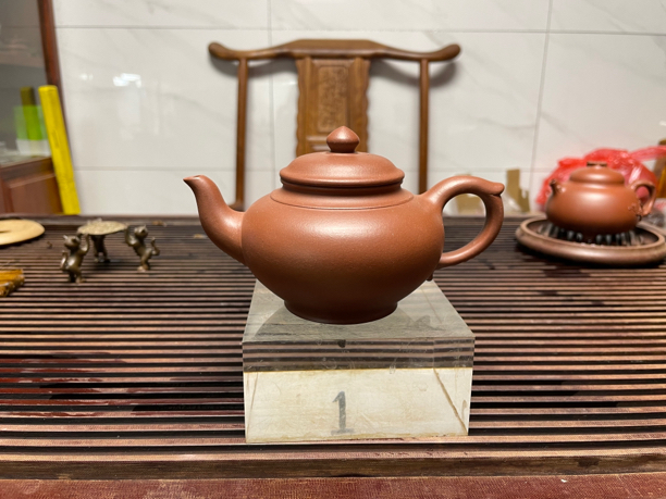 宜兴原矿半手工底槽清笑樱壶