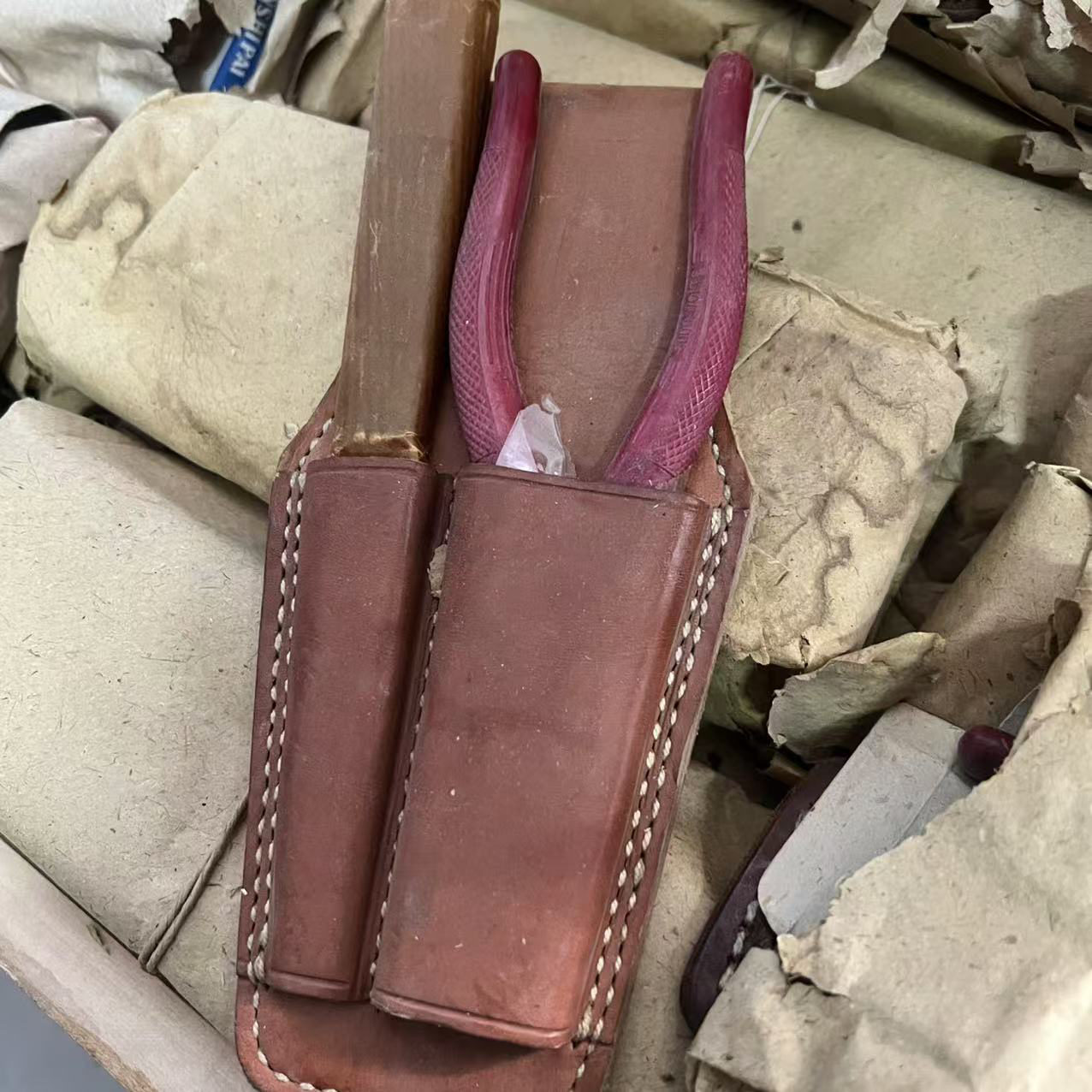 60年代库存工具包钳子套装带刮线刀