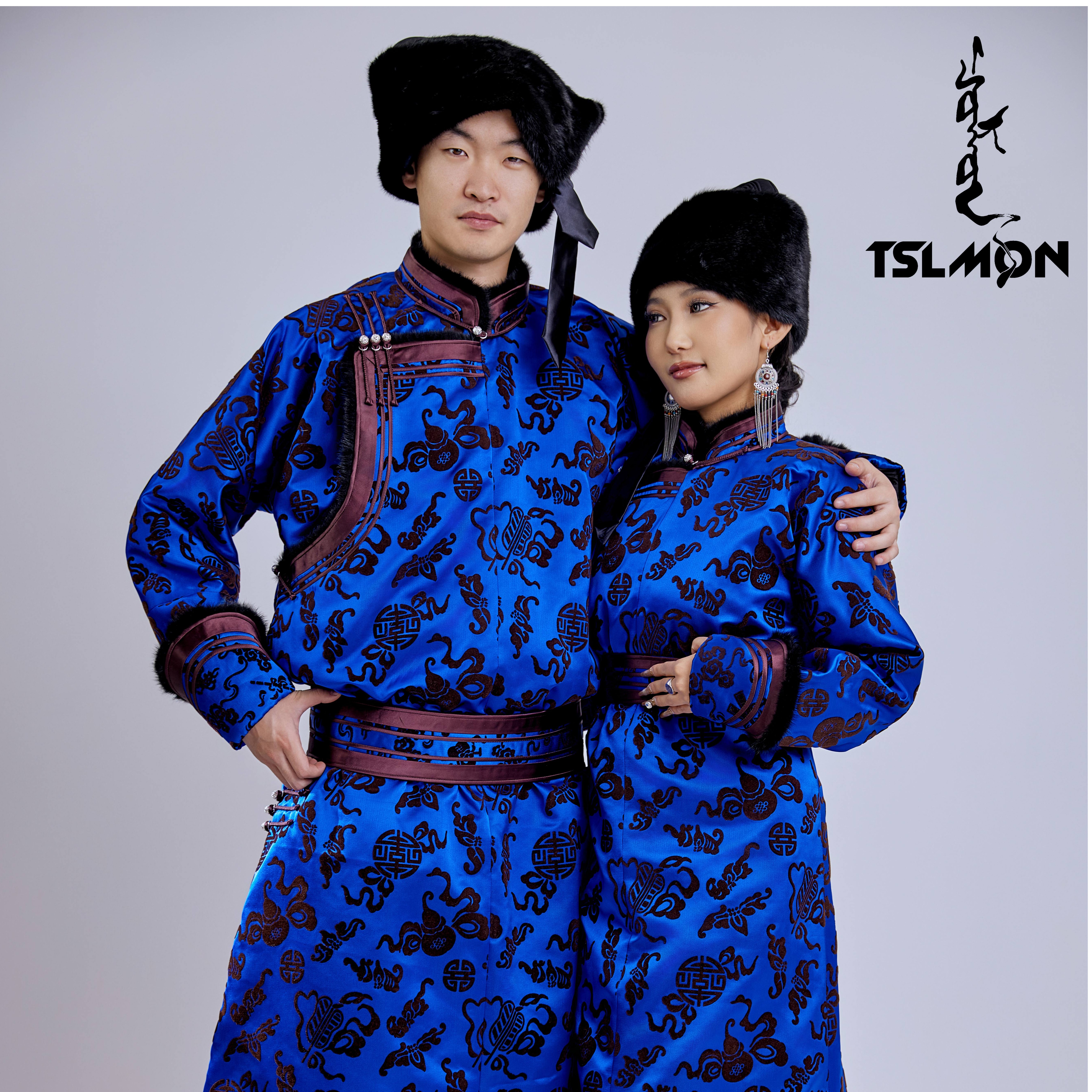 蒙古元素民族风袍子情侣