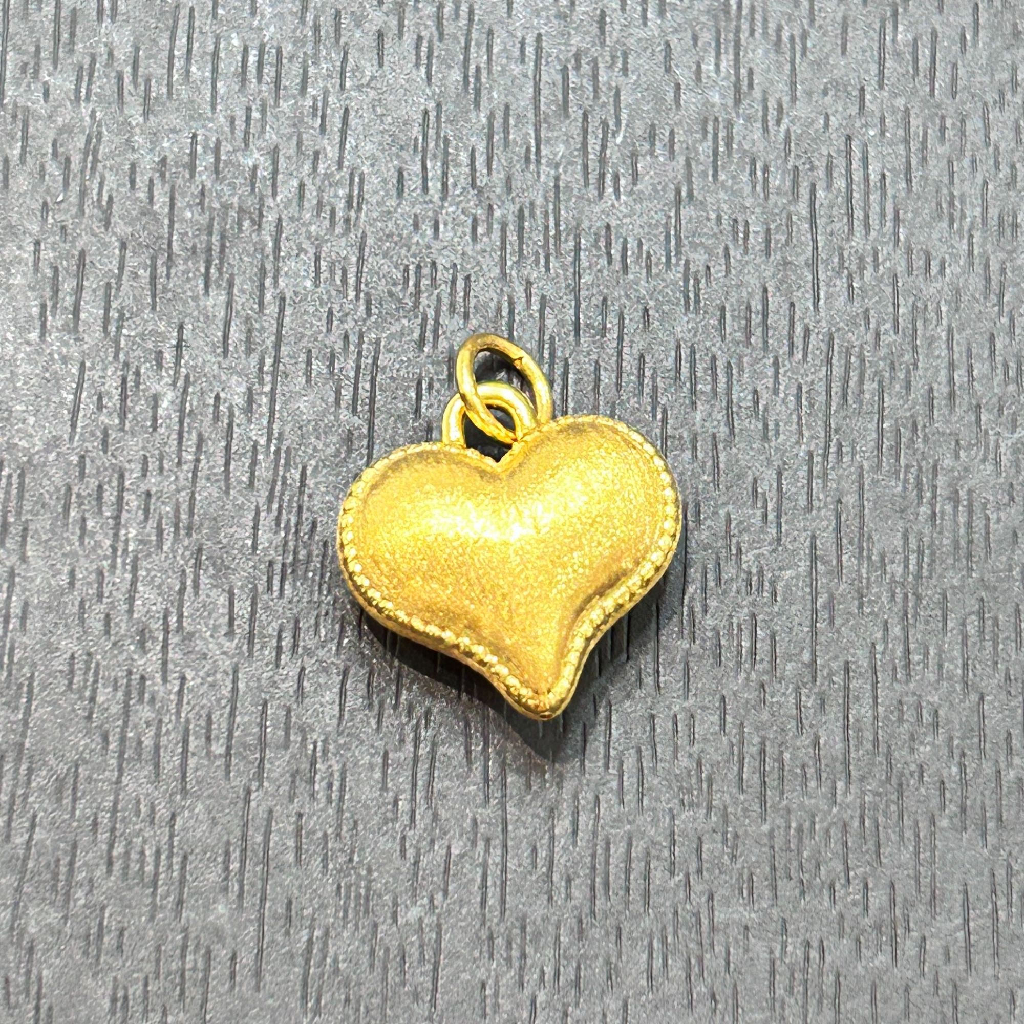 【木子专享】足金999投资金攒黄金拉丝爱心ZBHJD1451克重多退少补