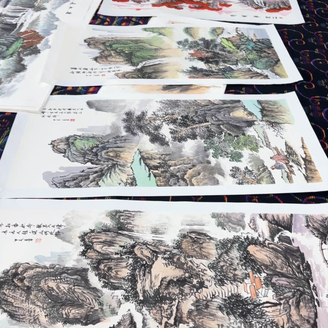 国画灵*甫富4尺打包价山水马