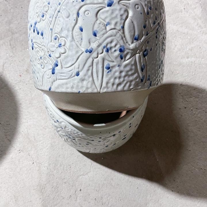 红陶口径18高度18两只瑕疵