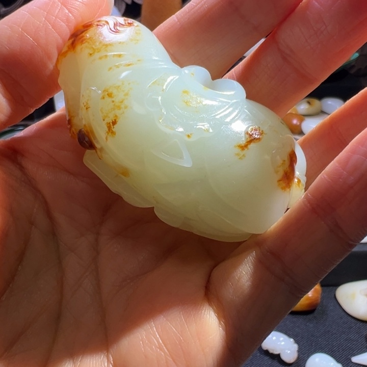 北***鲲和田玉（白玉）未镶嵌颈饰