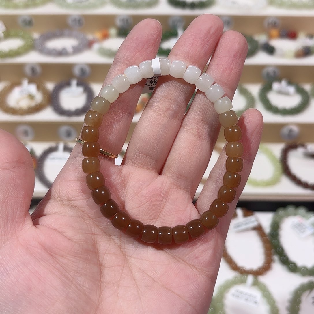 和田玉手链未镶嵌A