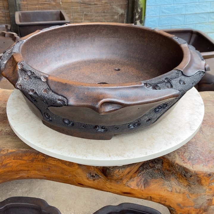 泸***馆杨冬益紫砂花盆578990