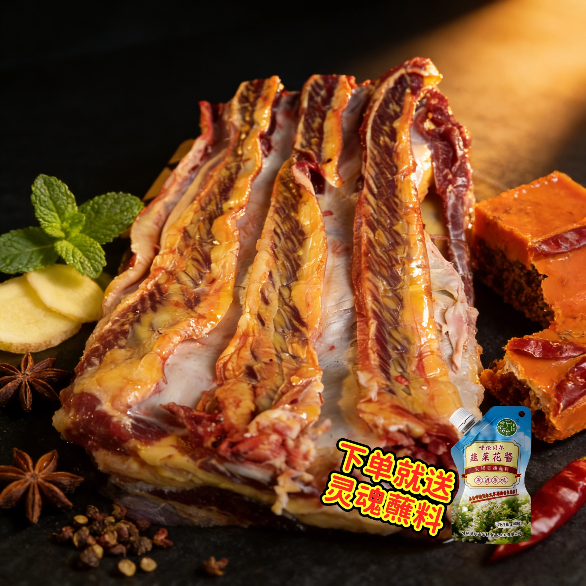 10斤呼伦贝尔天然草饲散养黄膘牛肋条脱骨牛肋排烤肉顺丰冷链包邮