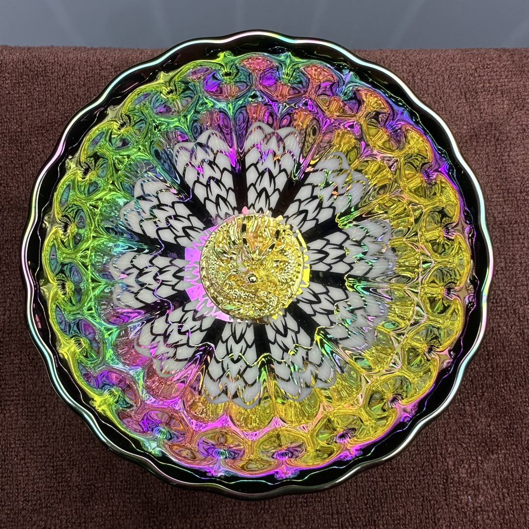 七彩金龙杯-高端茶器主人杯