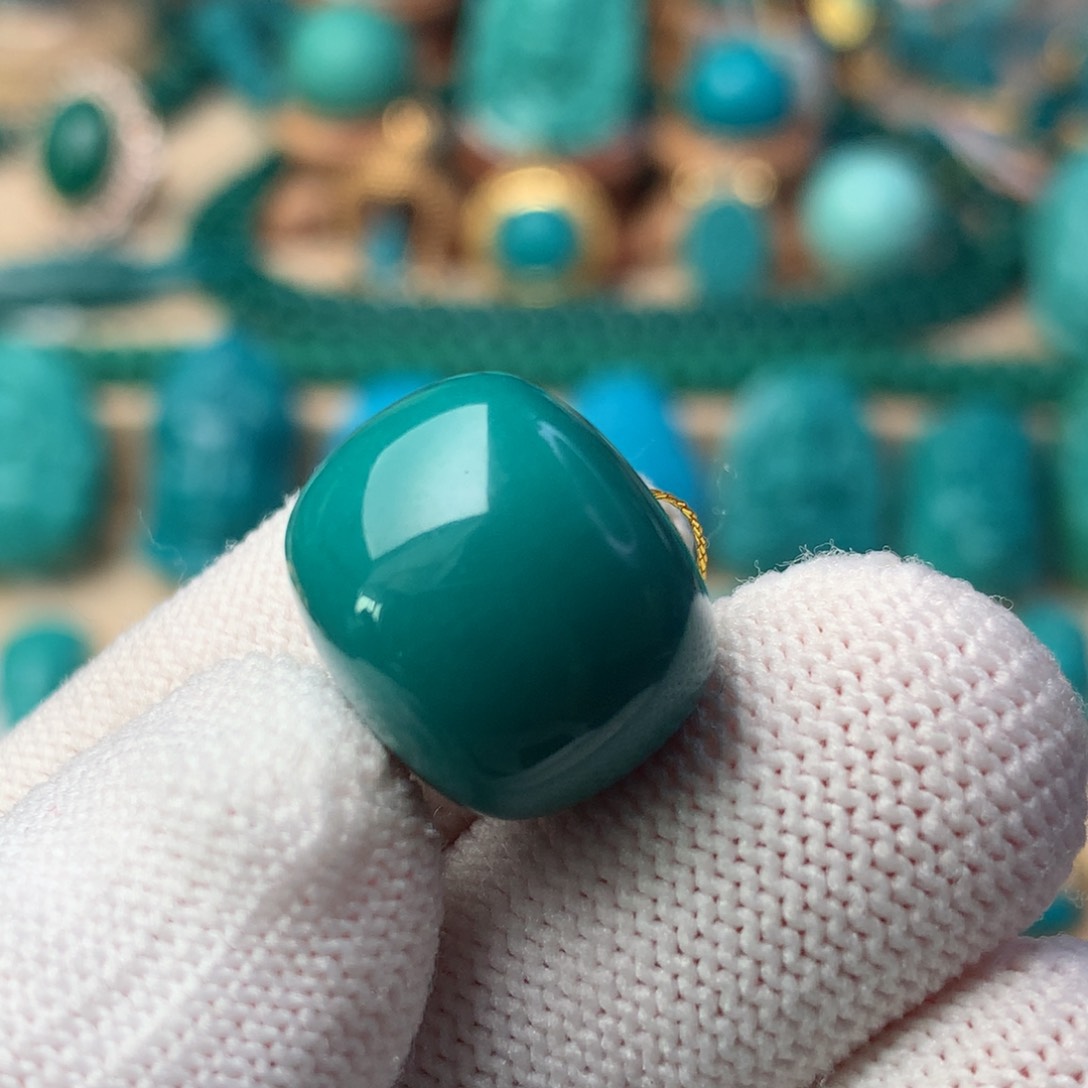 未镶嵌绿松石珠宝奇石16mm