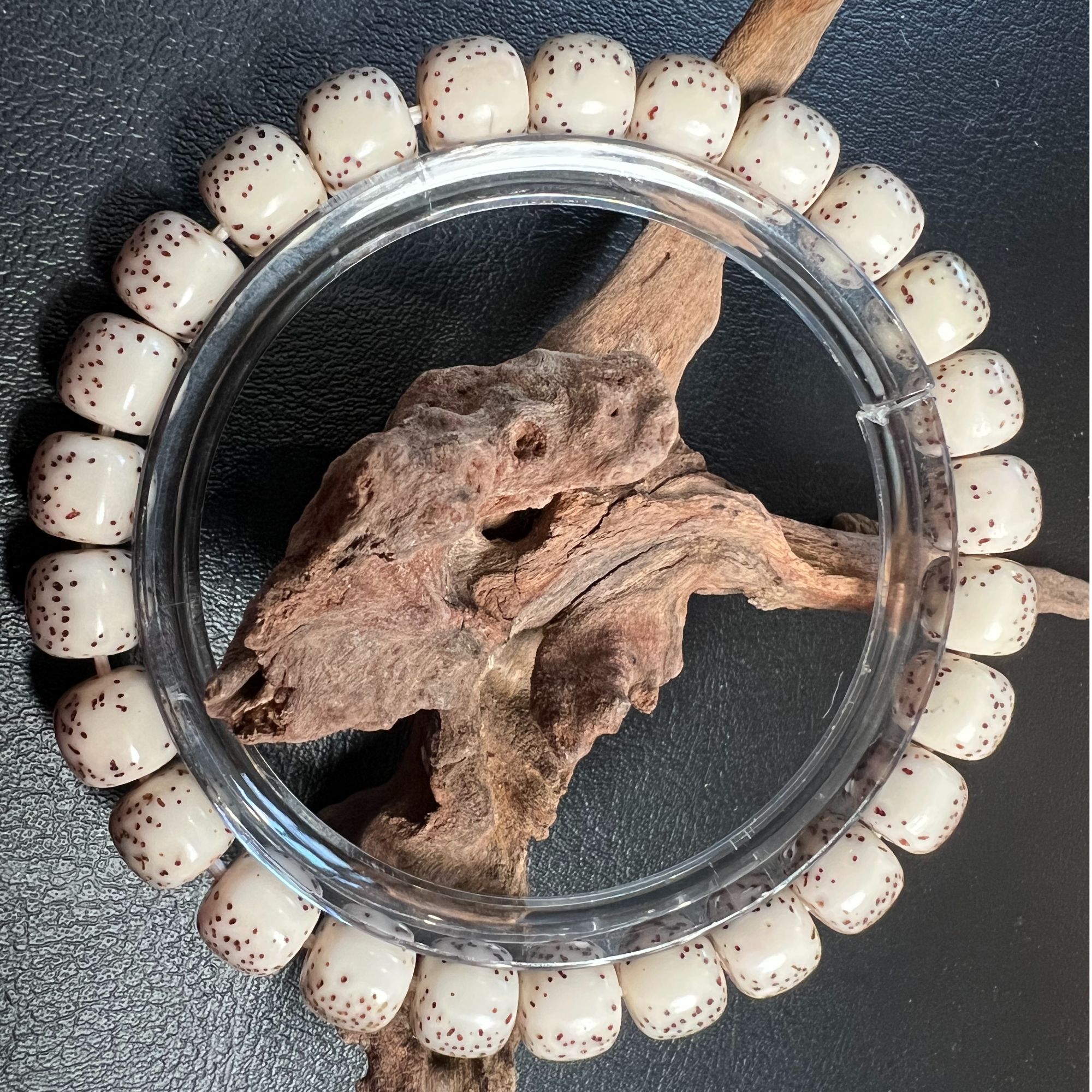 奇迹文玩朱少河豚星月菩提单圈手串