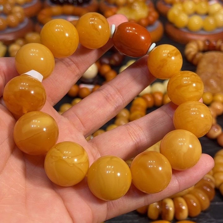 琥珀手链未镶嵌蜜蜡