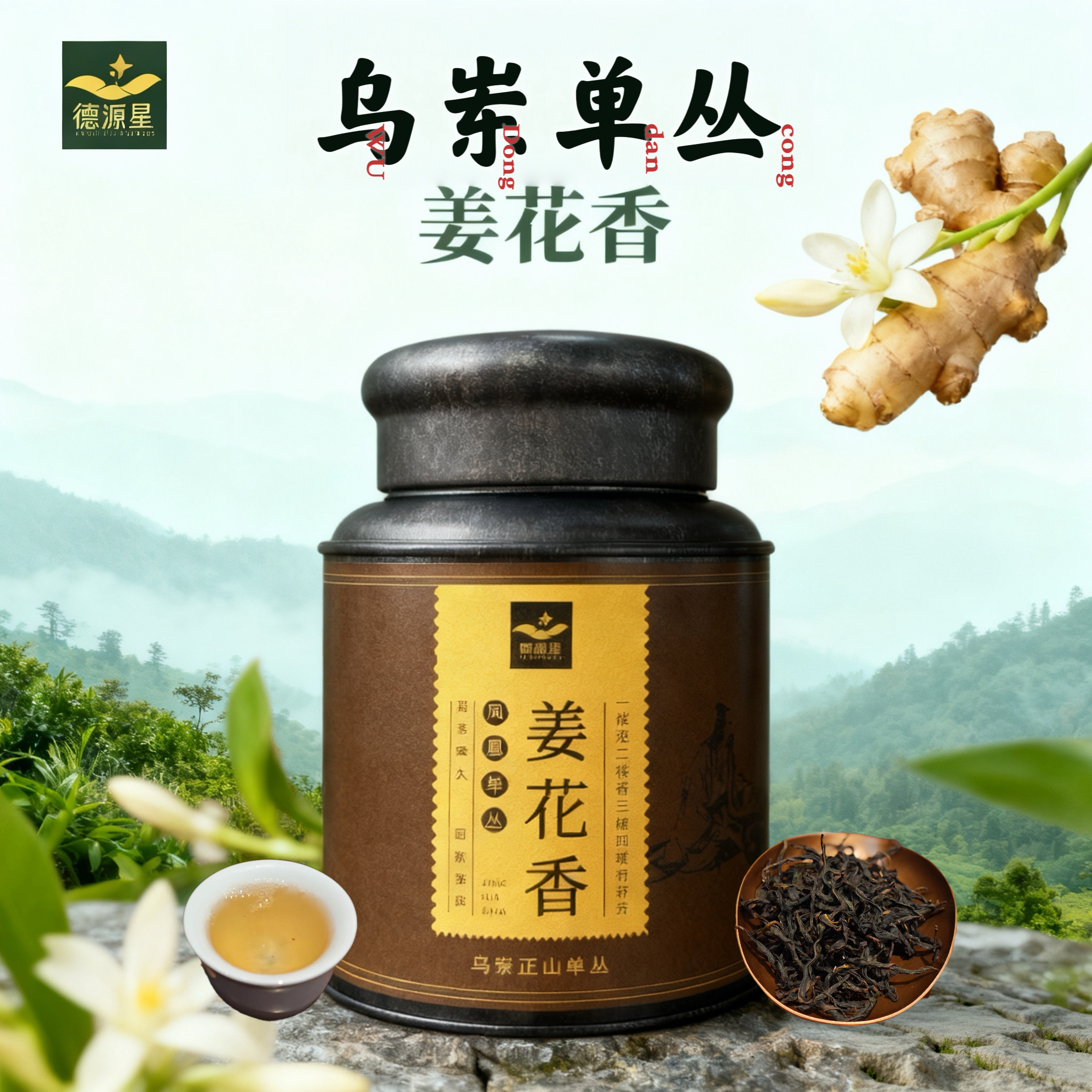 【狮头脚姜花香单丛】潮州凤凰单丛姜花香回甘，单丛姜母香甜润