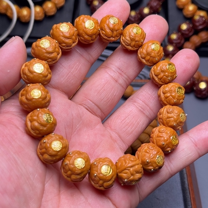 手串猴头核桃金金蟾王