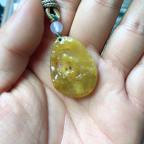 翡翠颈饰未镶嵌天然缅甸翡翠a货