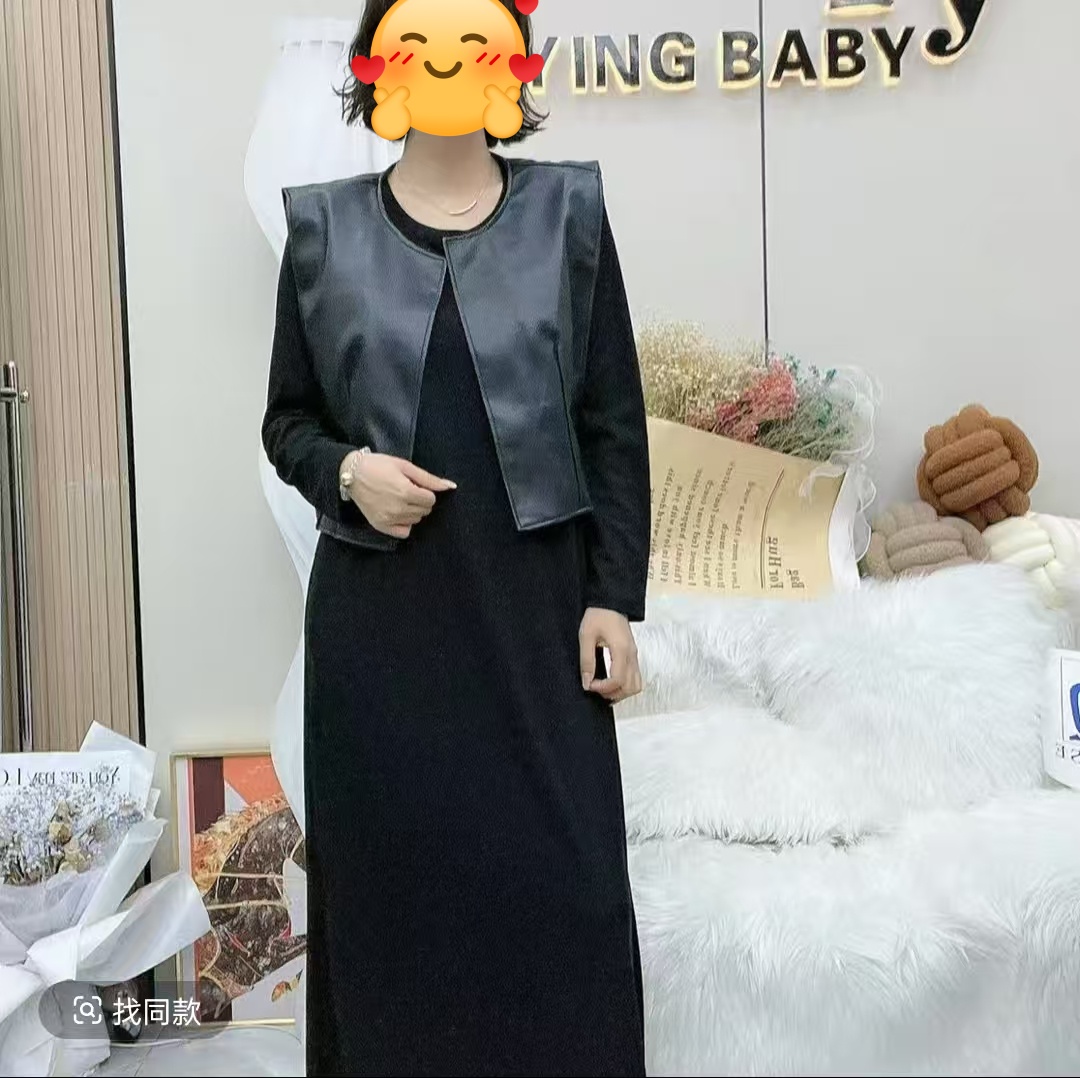 大码女装秋季新款设计师轻奢时尚气质百搭拼接高级感黑色套装女