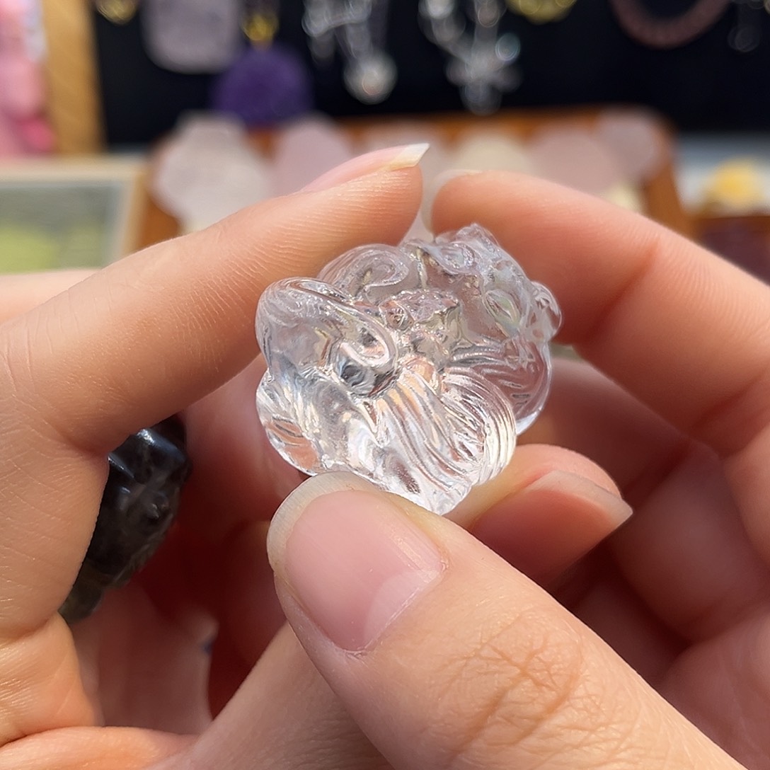 银S925镶嵌颈饰水晶?白水立体104