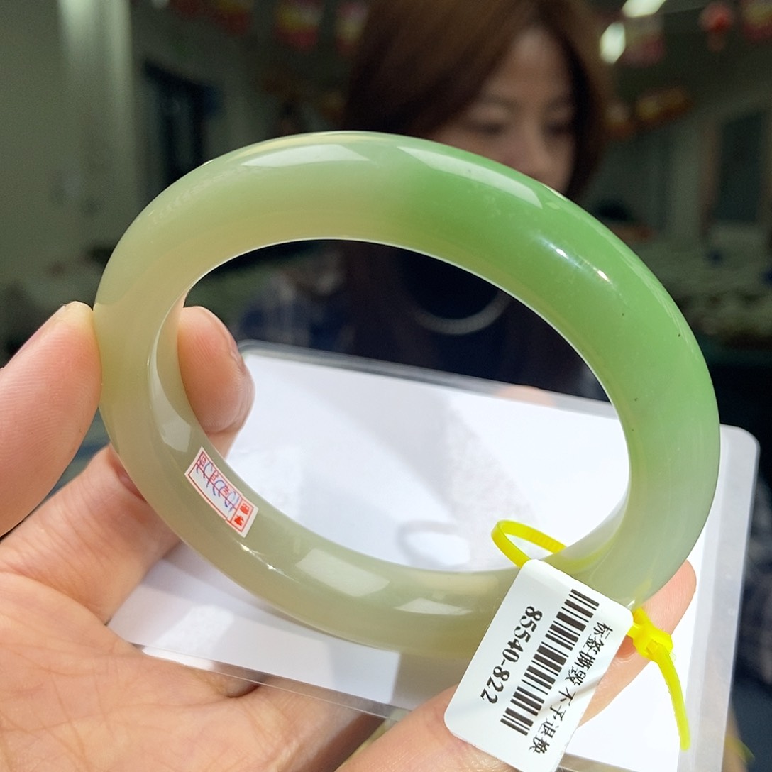 和田玉（翠青玉）手镯未镶嵌59 60 61