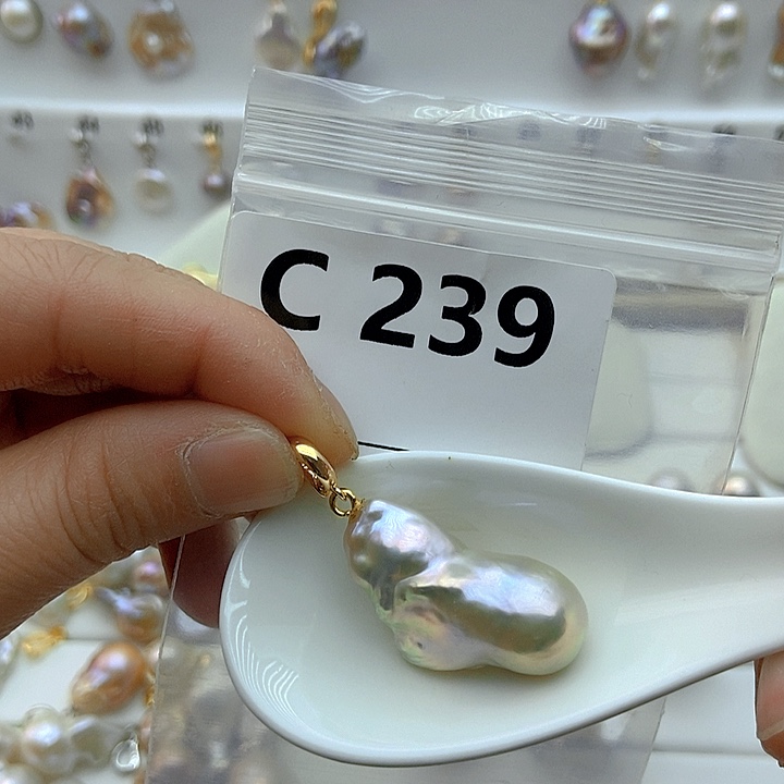 淡水珍珠颈饰银S925镶嵌