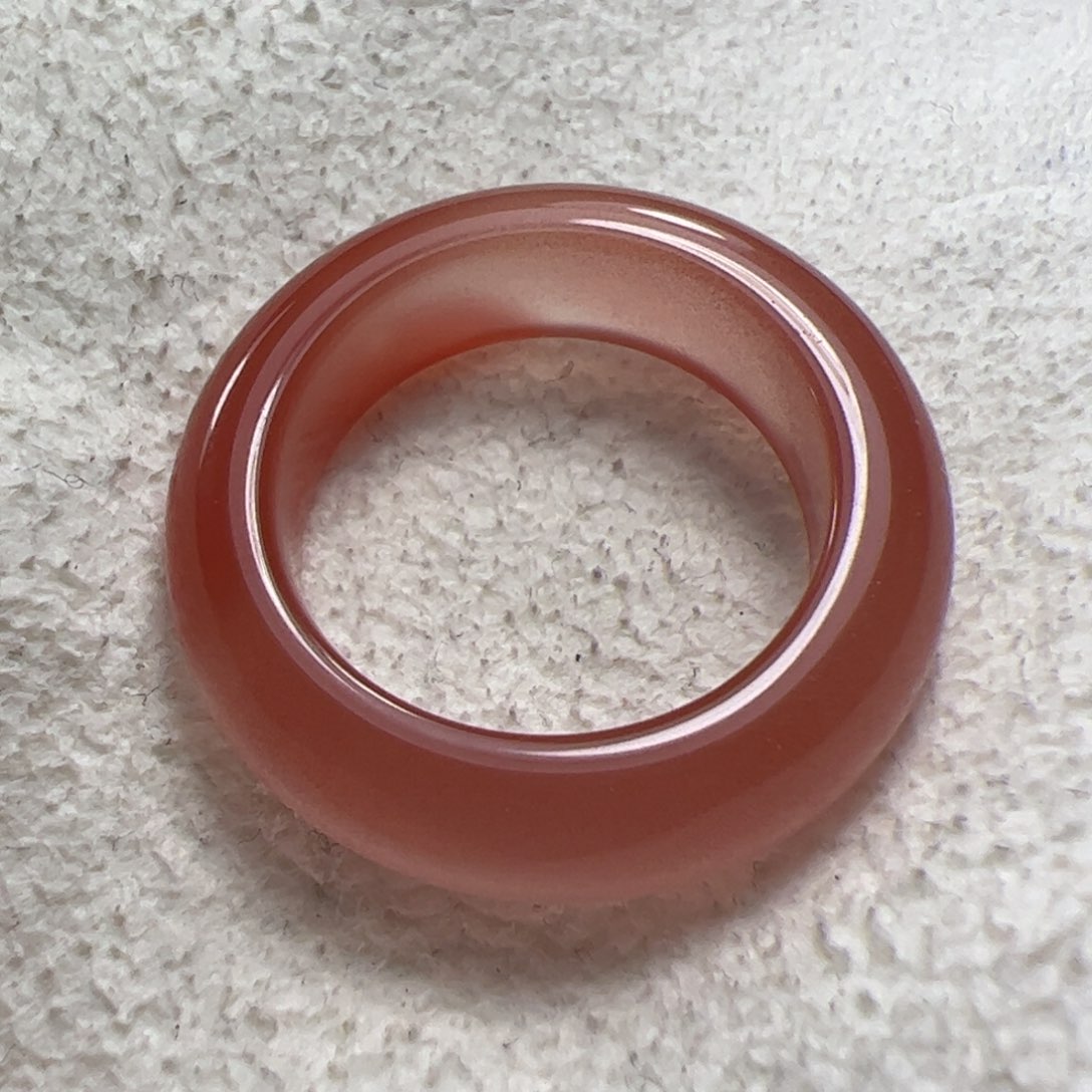 南红玛瑙戒圈未镶嵌燊**息