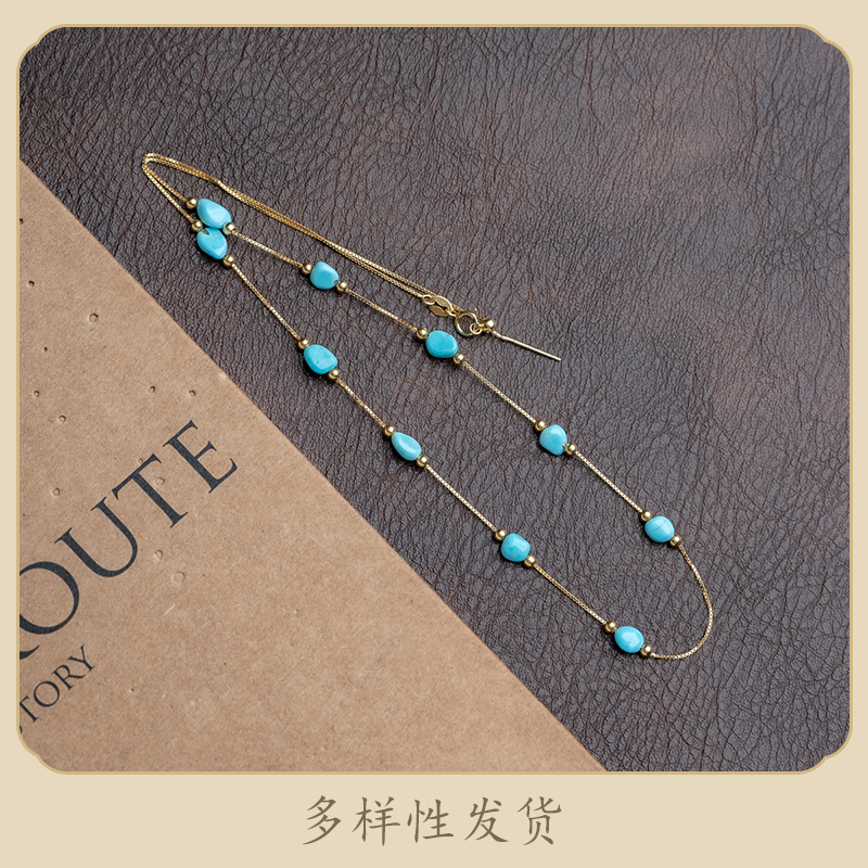 S925银绿松石项链【多样性发货】