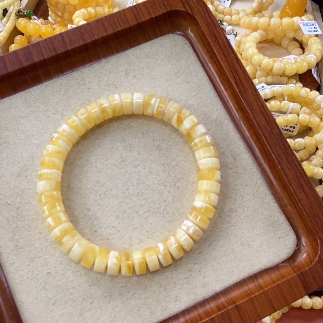 蜜蜡珠宝奇石未镶嵌源*9mm