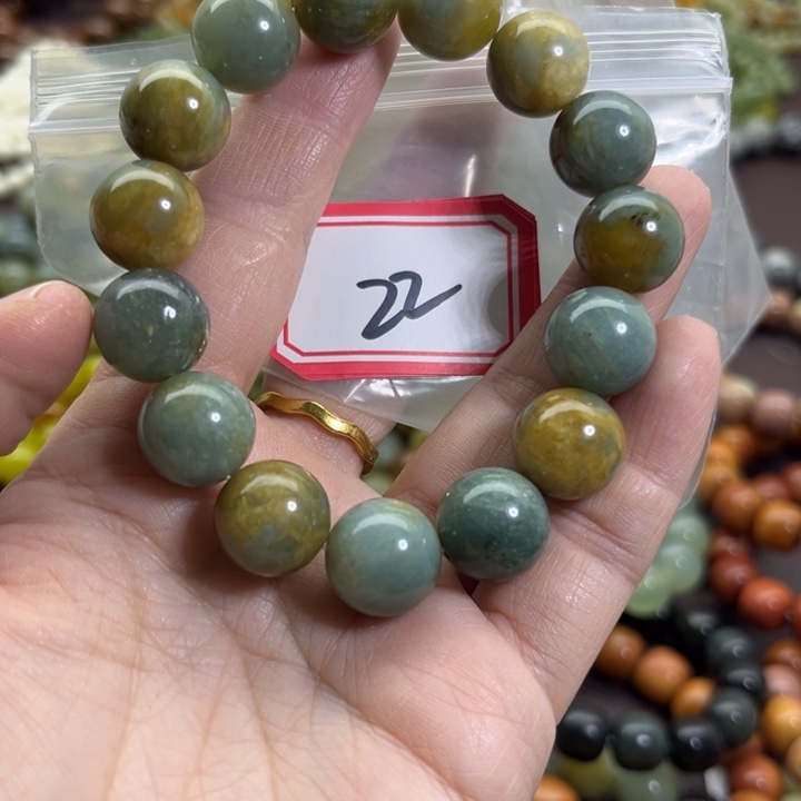 蛇纹石玉未镶嵌手链