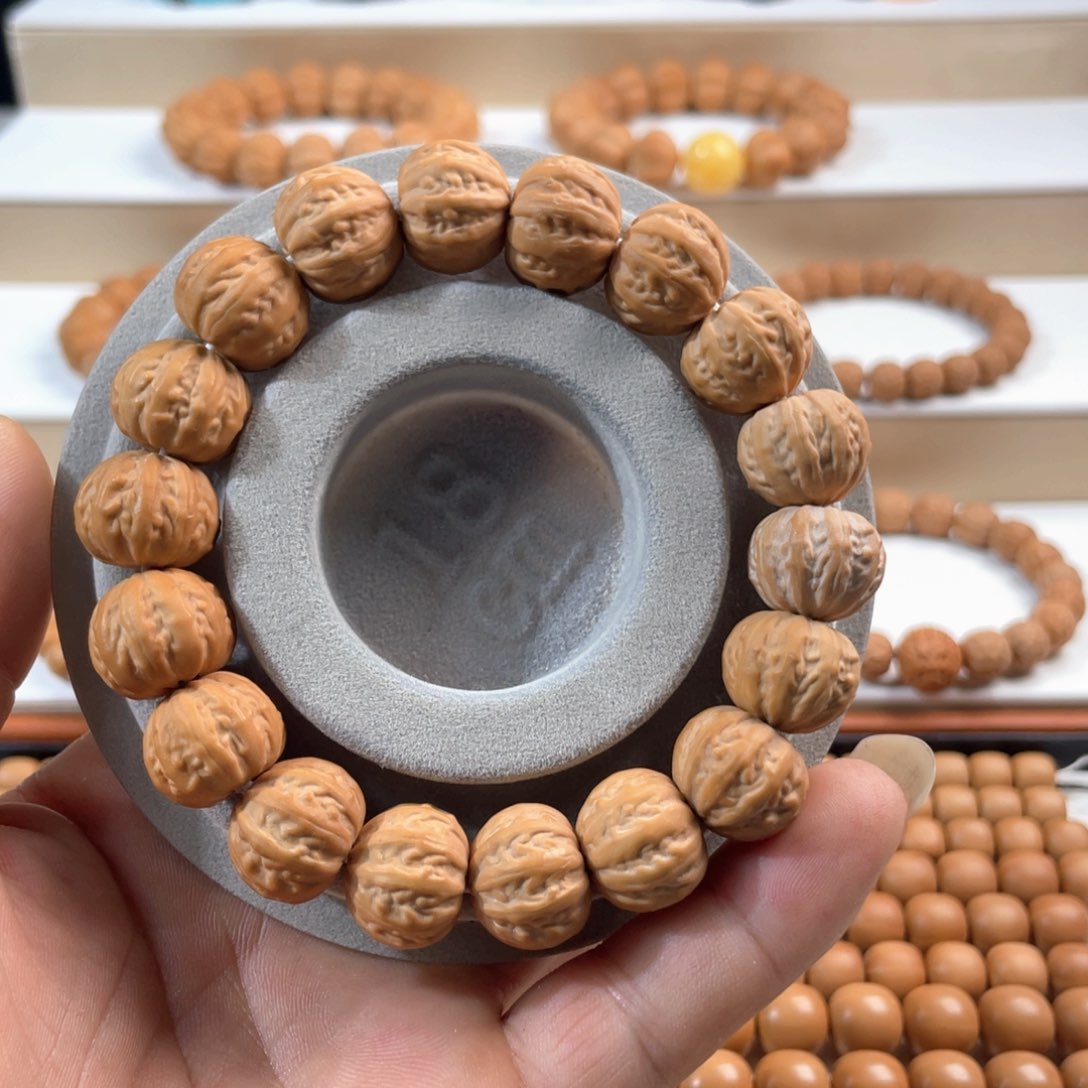 猴头核桃手串京八棱15.5