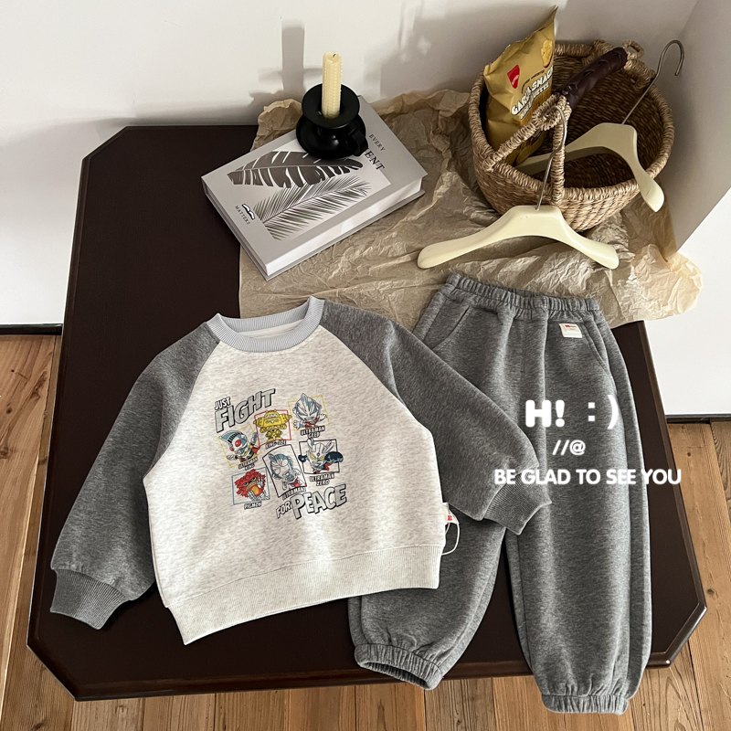 郝叔童品春季新款网红洋气女童童针织长袖套装2025时尚潮KKHZ5162