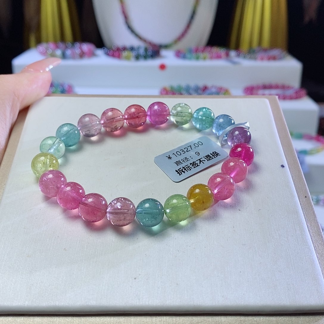 手链未镶嵌碧玺荧光人鱼