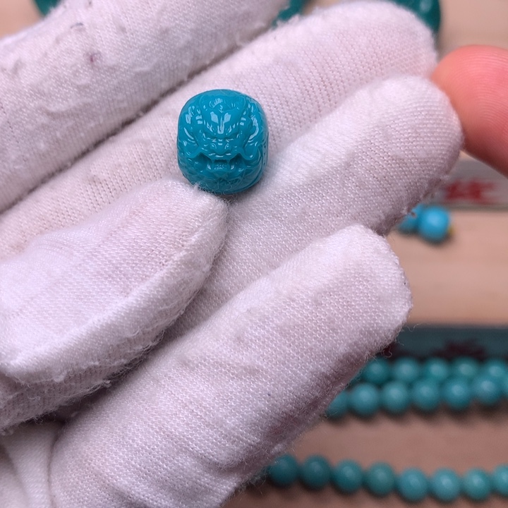 绿松石龙鼓珠12.6未镶嵌