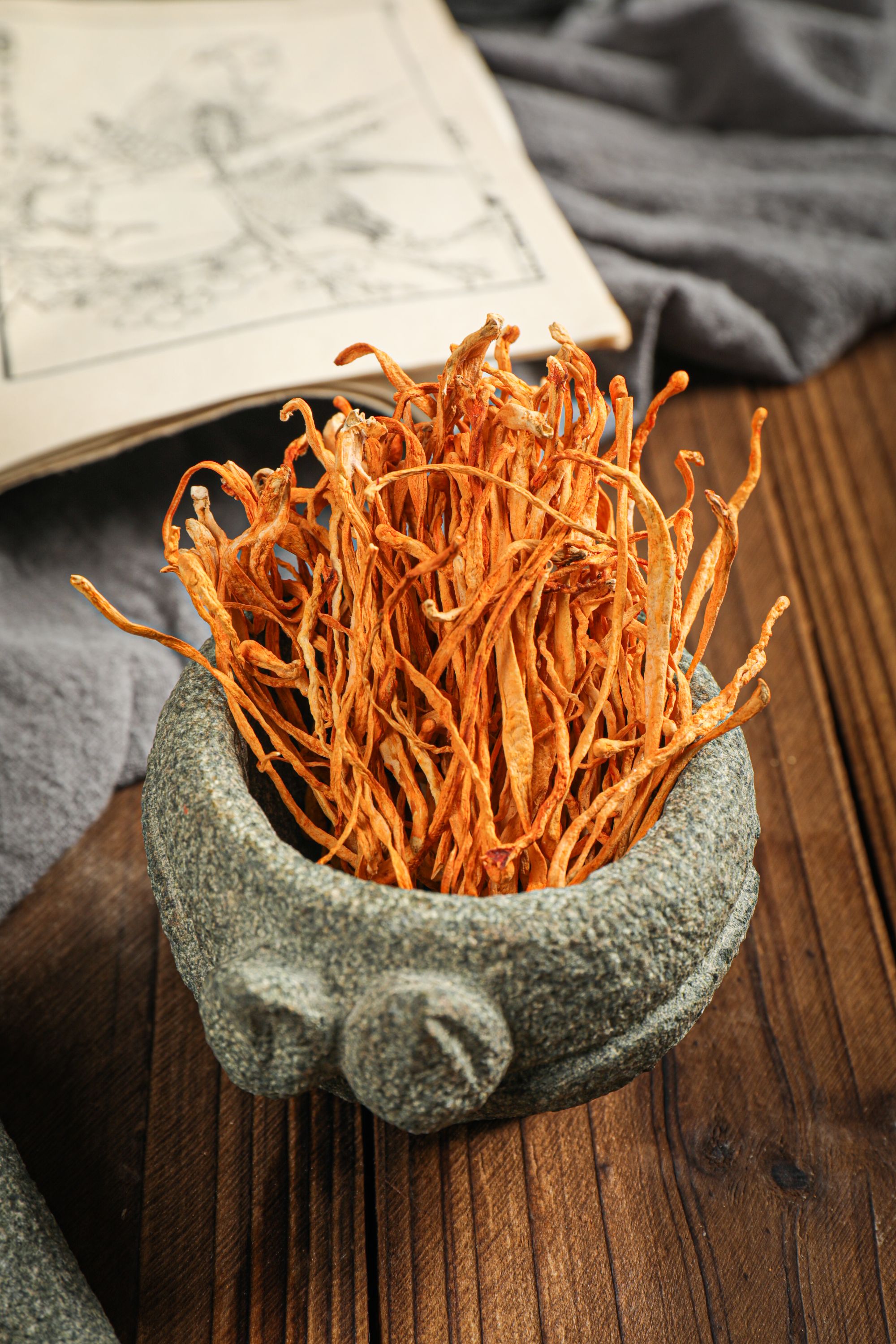 本色无硫虫草花干货净重煲汤凉拌爆炒营养