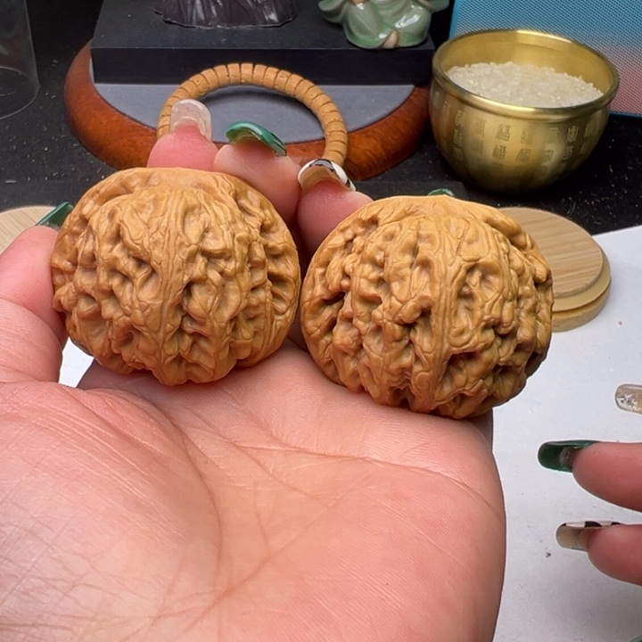 文玩核桃把件芳芳44红锦鲤福利