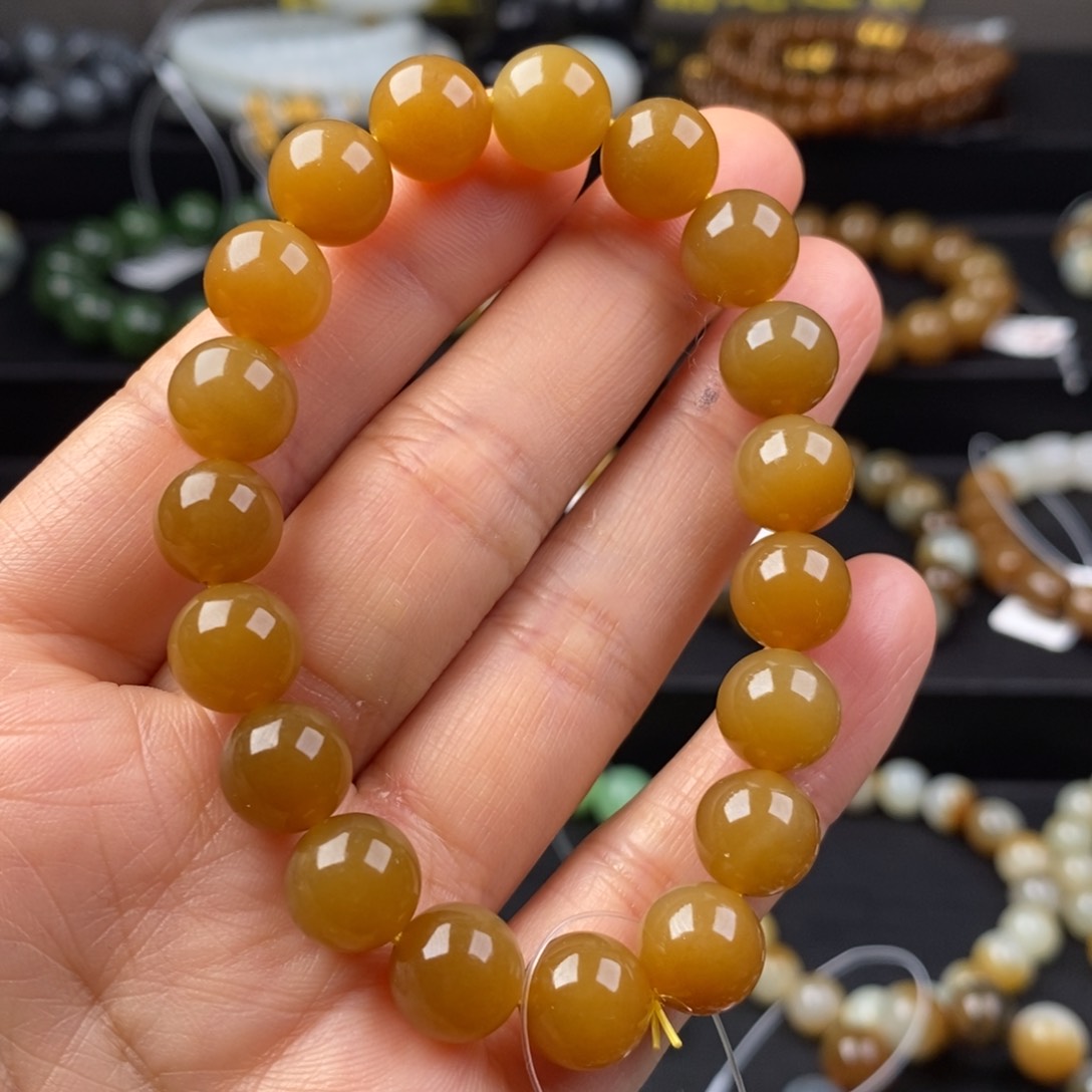 和田玉手串未镶嵌