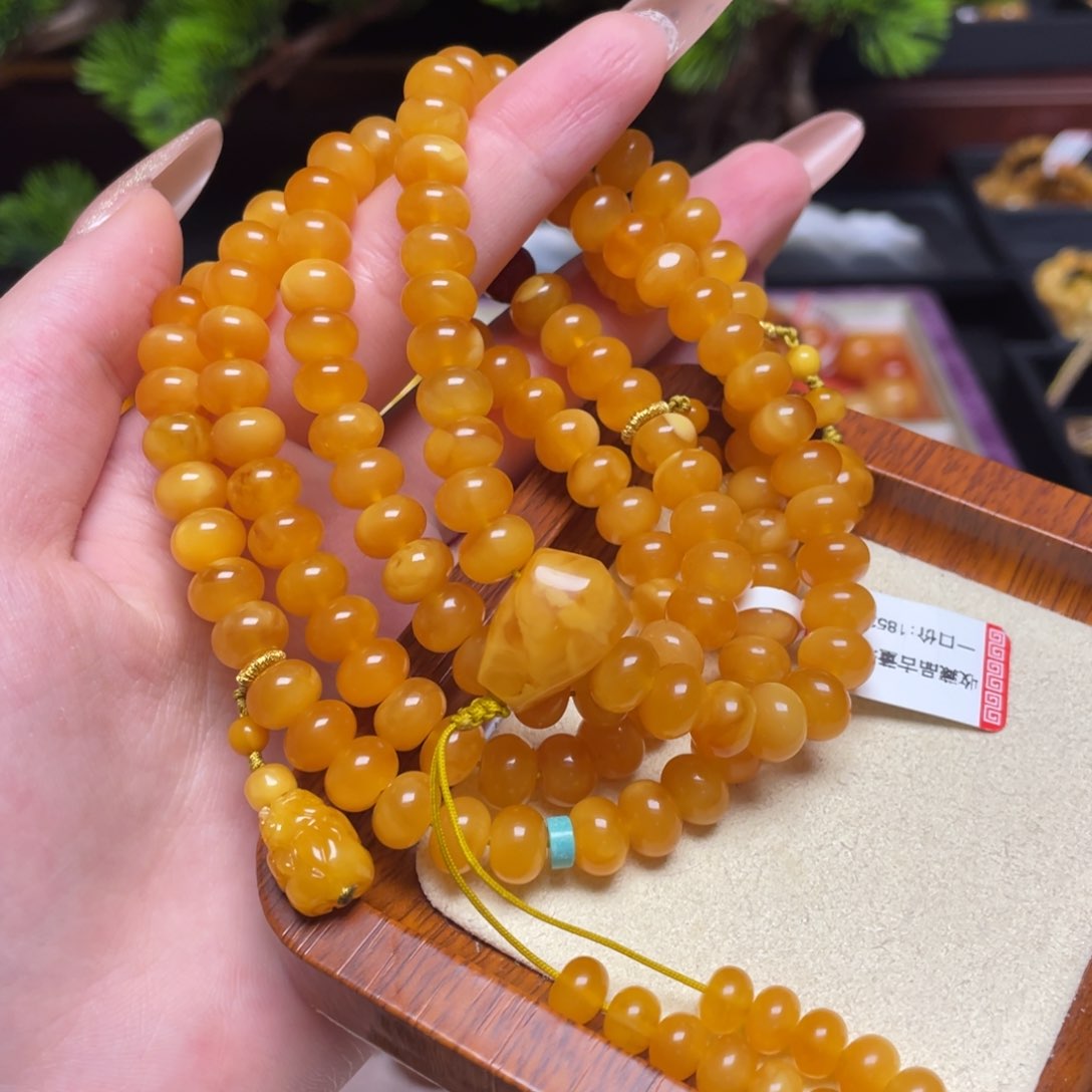 蜜蜡颈饰未镶嵌项链