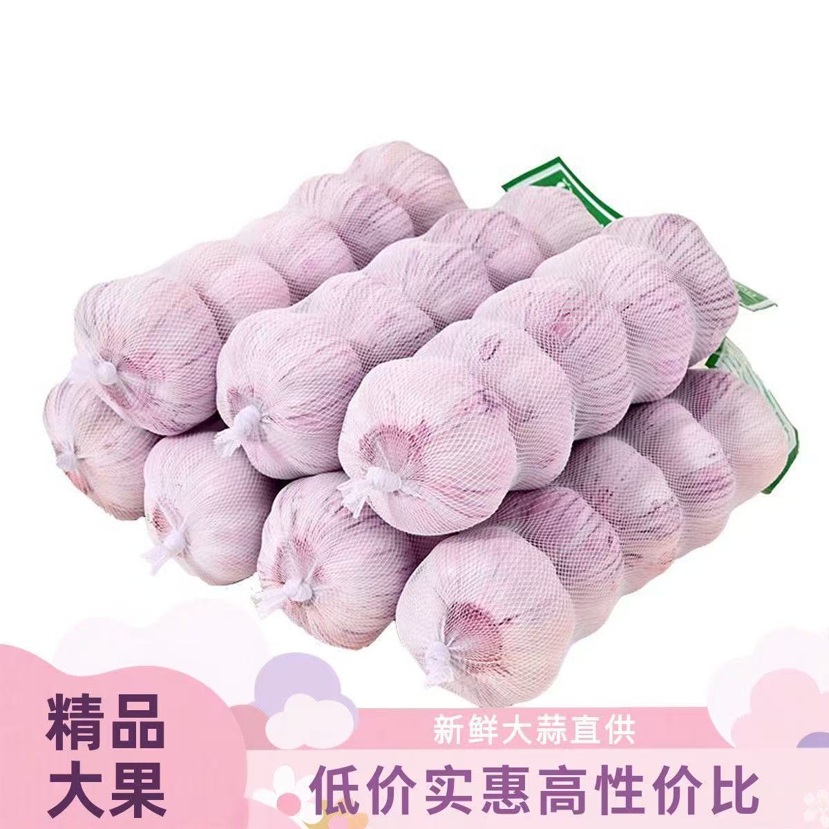 【出口级】紫白皮大蒜新干蒜家用干大蒜出口级金乡产地直发条装