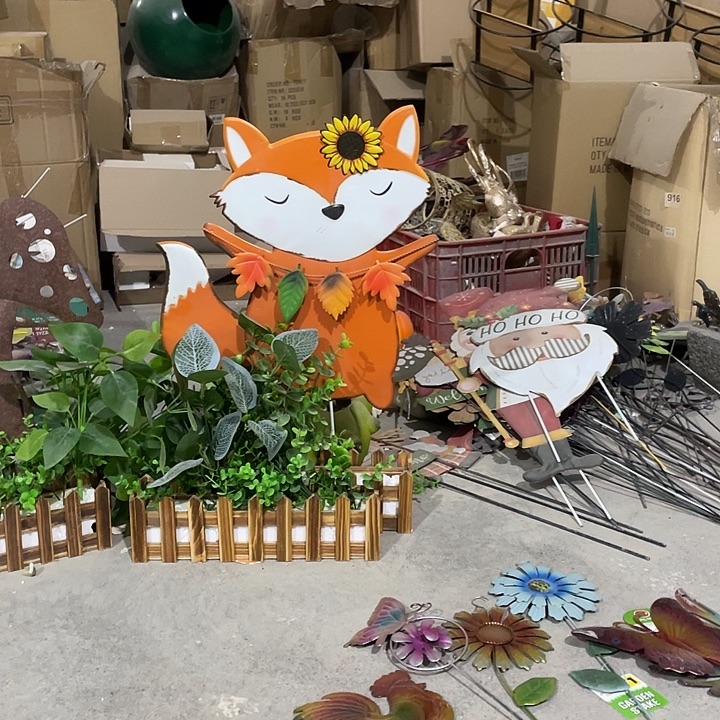 瓷片狐狸花插样品样品