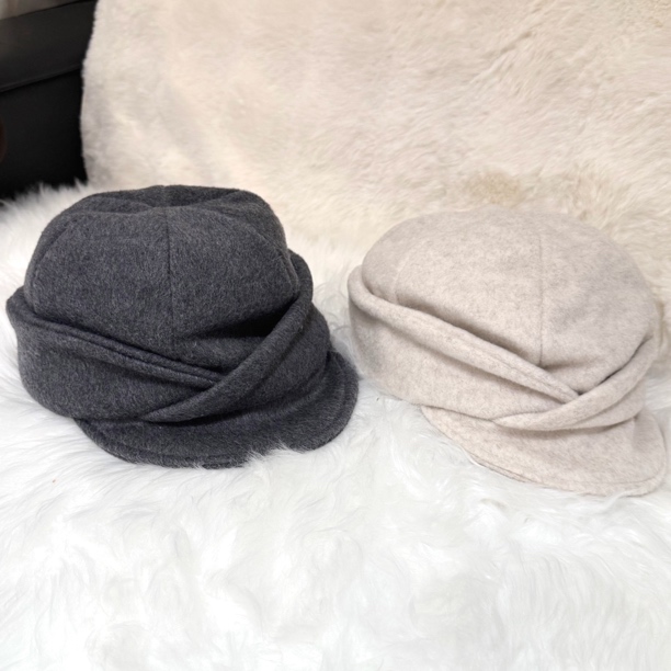 【17SR】毛呢日系秋冬大头围保暖时髦鸭舌帽报童帽贝雷帽