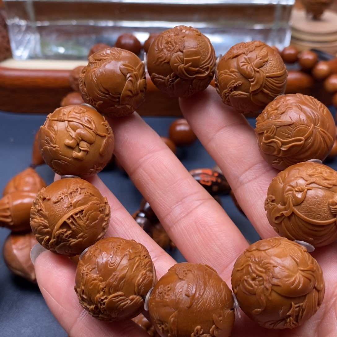 橄榄核手串/手链⑦*⑧风景钟馗